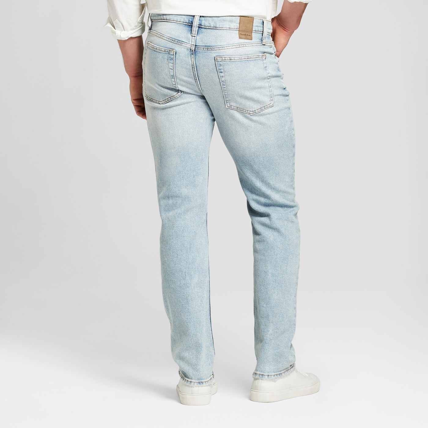 Men's Slim Straight Fit Jeans with Coolmax Goodfellow & Co Light Wash