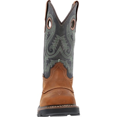 Pre-owned Georgia Boot Carbo-tec Flx Waterproof Pull-on Work Boot In Brown