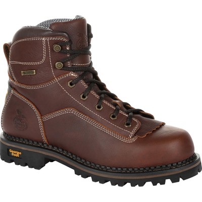 

Водонепроницаемые рабочие ботинки Georgia Boot AMP LT Logger на низком каблуке, Brown, GB00270