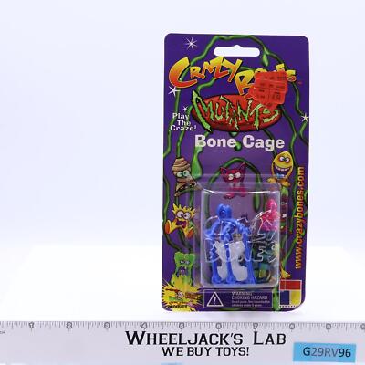 Crazy Bones Mutants Bone Cage Glow In The Dark Toy Crazy 1999 MOC NEW
