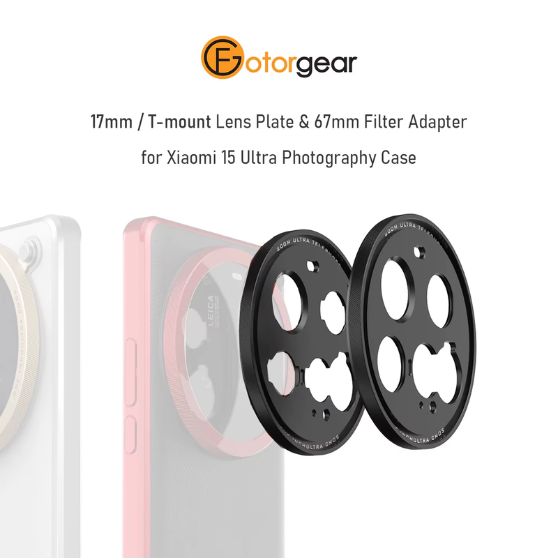 Fotorgear T-mount/ 17mm Lens Thread & 67mm Filter Adapter 2-in-1 Plate for Xiaom