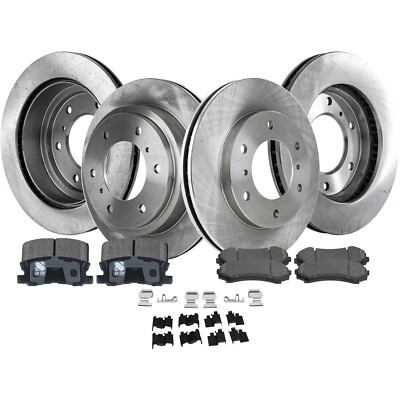 Front & Rear Brake Disc Rotors and Pads Kit For 2001-2006 Mitsubishi Montero