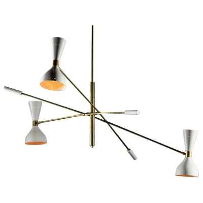 Modern Italian Chandelier ''Amalia'' in the Style of Stilnovo