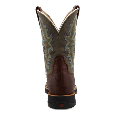 Pre-owned Twisted X Boots Twisted X® Men's 11" Tech X Brown & Green Boots Mxw0004