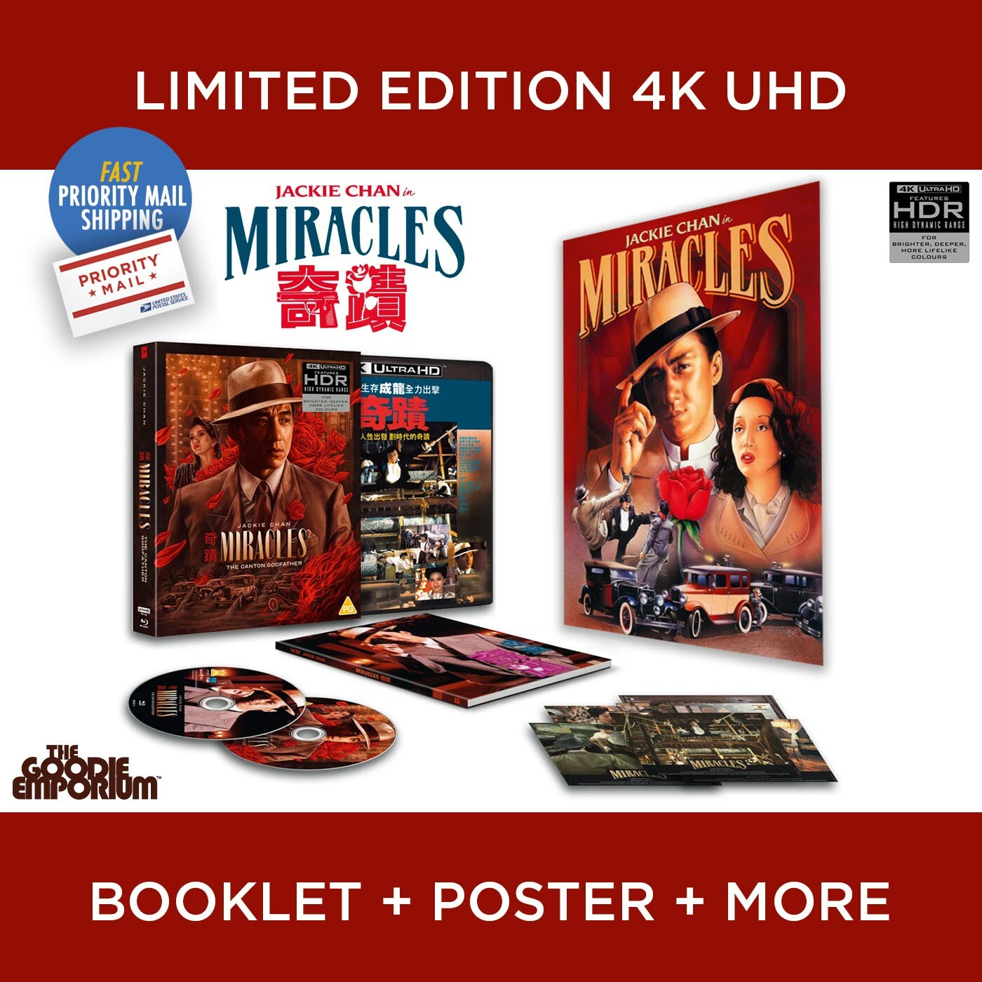 Miracles 4K UHD Blu-ray Jackie Chan 88 Films Ultra HD Mr