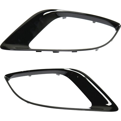 Fog Light Trim Set For 2014-2018 Dodge Durango Left and Right Primed Plastic 2Pc