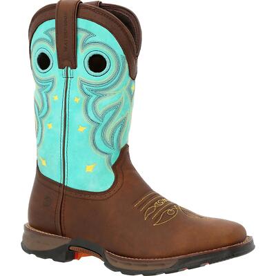 

Женские непромокаемые ботинки в стиле вестерн Durango Maverick, Peanut brown electric blue, DRD0419