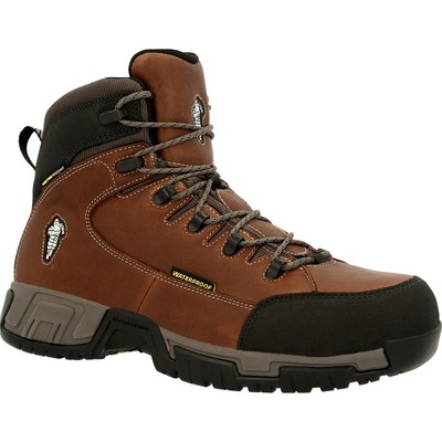 

MICHELIN HydroEdge Puncture Resistant Alloy Toe Waterproof Hiker, Brown, MIC0006