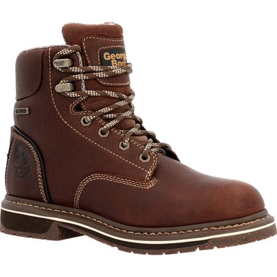 

Женские непромокаемые рабочие ботинки Georgia Boot AMP LT Edge из сплава с носком, Brown, GB00515