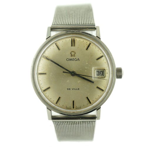 OMEGA DE VILLE SWISS MADE ヴィンテージ 不動 OMEGA DE VILLE REF. 136.019 TOOL 106 AUTOMATIC SILVER DIAL