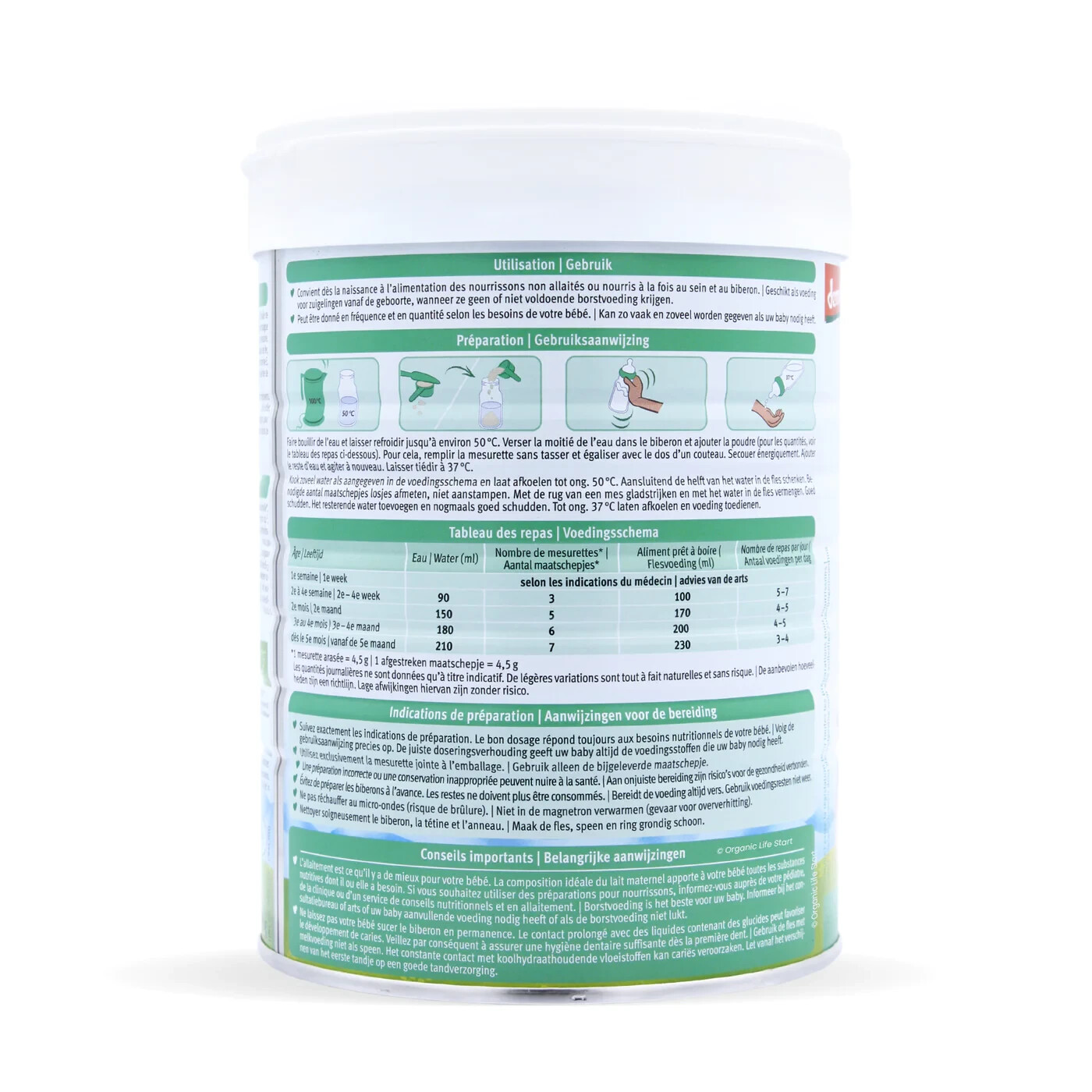 Holle Goat 1 Dutch version - Holle Goat Stage 1 Dutch Baby Formula - 2 cans