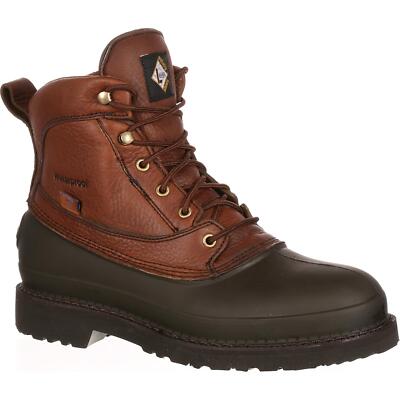 

Lehigh Safety Shoes Swampers Унисекс 6-дюймовый стальной носок Водонепроницаемые рабочие ботинки, Brown, 1107