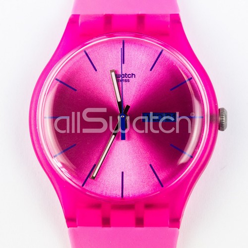アナログ腕時計 SWATCH NEW GENT PINK REBEL Urethane Watch SUOP700 Swatch New Gent - SUOP700 - PINK Rebel - Slightly Used | eBay