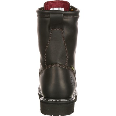 Pre-owned Georgia Boot Lace-to-toe Gore-tex® Waterproof 200g Insulated Work Boot In Black