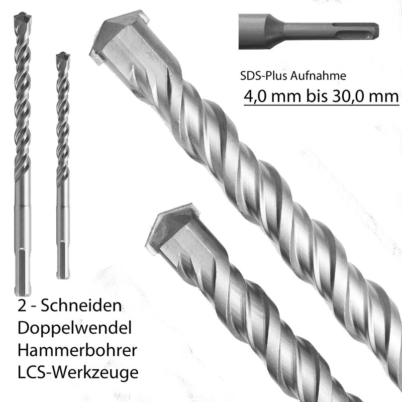Sds Plus Hammerbohrer 4mm Bis 30 Mm Betonbohrer Steinbohrer Bohrer Zweischneiden
