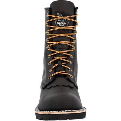 Pre-owned Georgia Boot Men's Forestry Logger Work Boot In Black