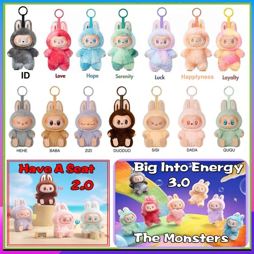 The Monsters BIG INTO Energy V3 Series Keychain Plush Doll