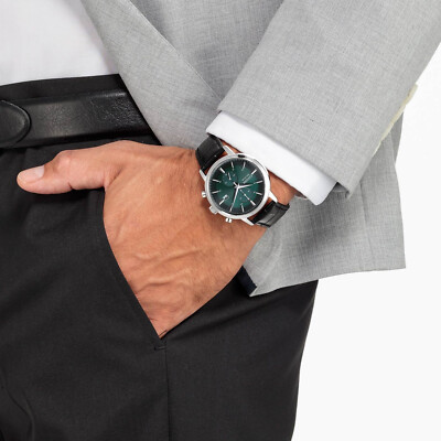 Pre-owned Citizen Black Mens Chronograph Watch Ca7069-24x