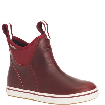 

Женские кожаные ботинки 6 in до щиколотки, Red, XWAL600