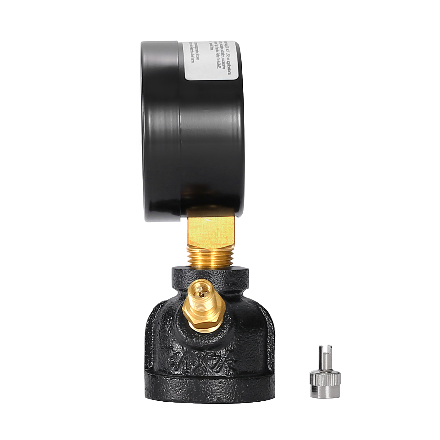 Gas Test Pressure Gauge 30 Pound, 30 PSI/200 kPa 3/4” FNPT Steel Bell Shape Body