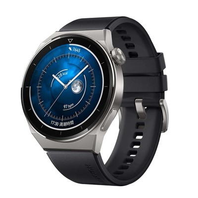 HUAWEI ODN-B19 Watch GT3 Pro 46mm Titanium classic Model Black Bluetooth From JP