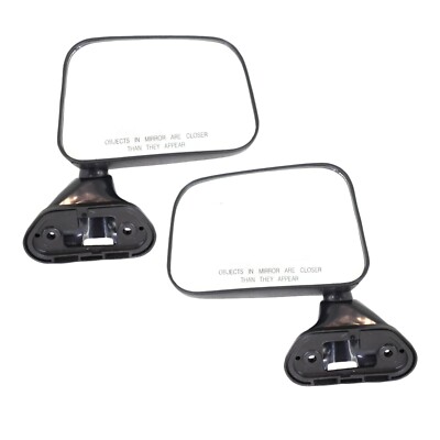 Mirror Set For 1989-1995 Toyota Pickup Manual Folding Textured Black