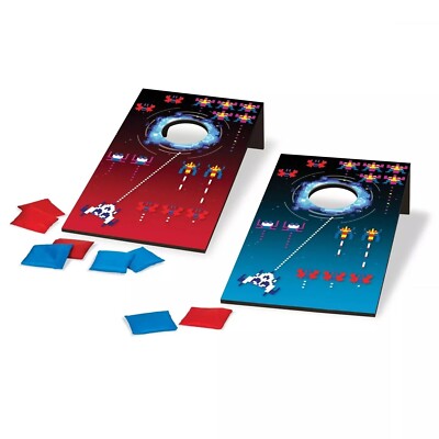 Rec-Tek Vintage Galaga Table Top Bean Bag Toss Set (Cornhole) 1 Complete Set