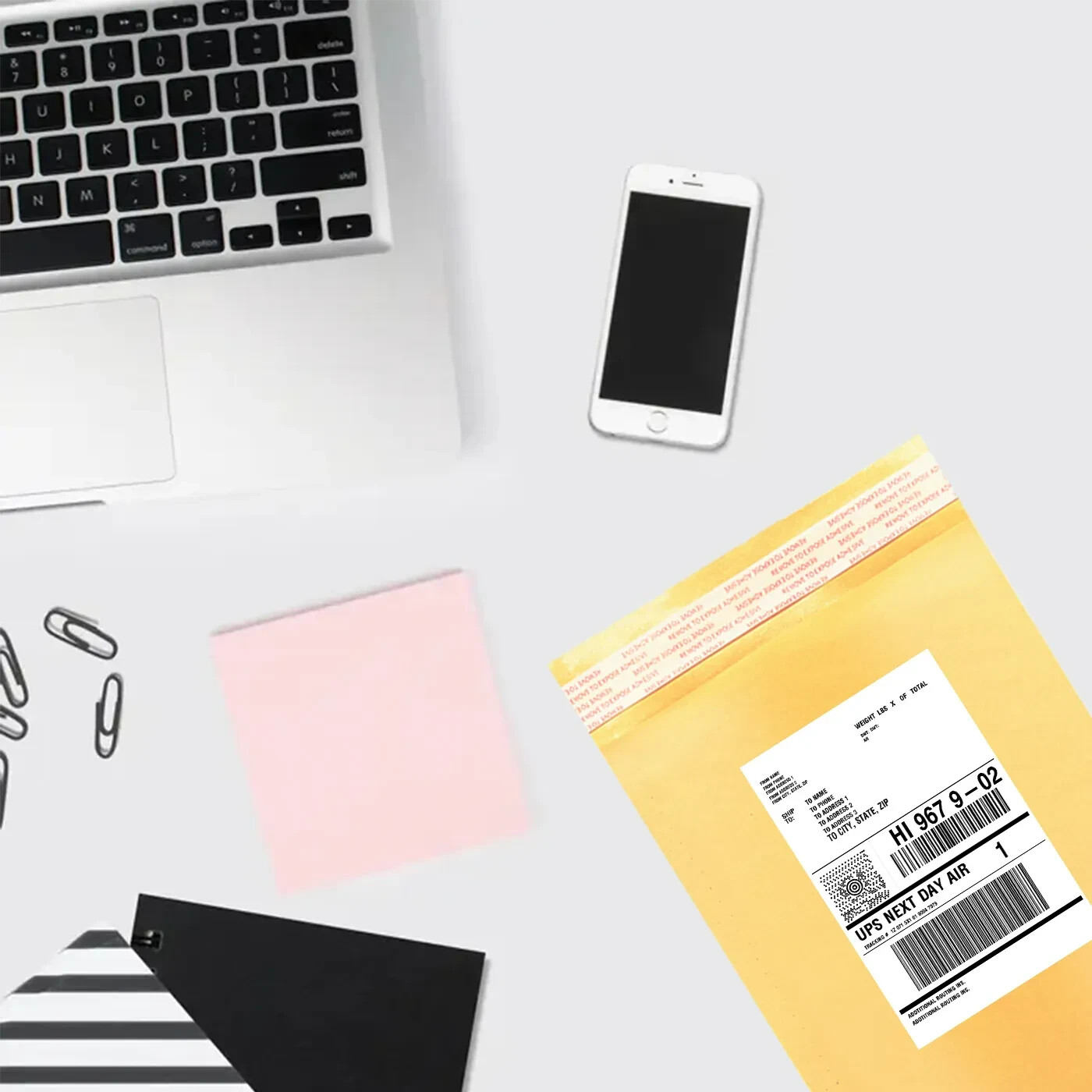 Made In USA CoolPkg #000 4"x8" 4*8 Kraft Bubble Mailer Shipping Envelope 500 pcs