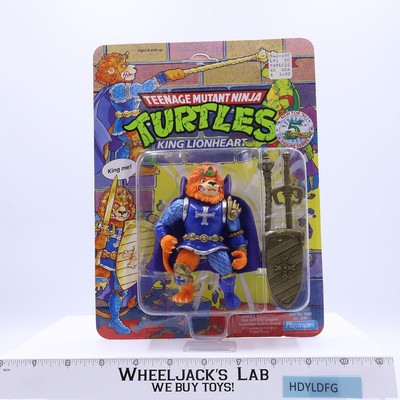 King Lionheart Teenage Mutant Ninja Turtle TMNT 1992 Playmates MOSC UNPUNCHED