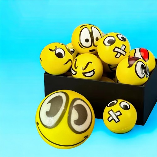 Emoji Smiley Face Stress Ball Yellow Big Eyes 2.4 Squeezable Bounce Stress | eBay Emoji Smiley Face Stress Ball Yellow Big Eyes 2.4 Squeezable Bounce Stress | eBay