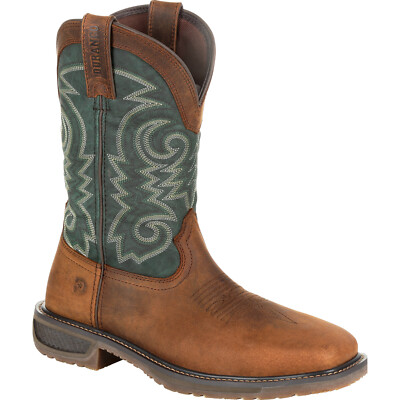 

Рабочие ботинки в стиле вестерн со стальным носком Durango WorkHorse, Bridle brown and evergreen, DDB0192