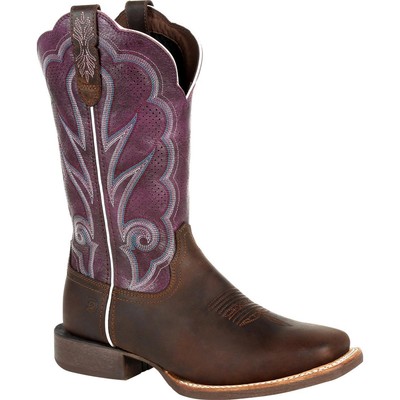 

Женские вентилируемые ботинки в стиле вестерн Durango Lady Rebel Pro цвета сливы, Oiled brown and plum, DRD0377