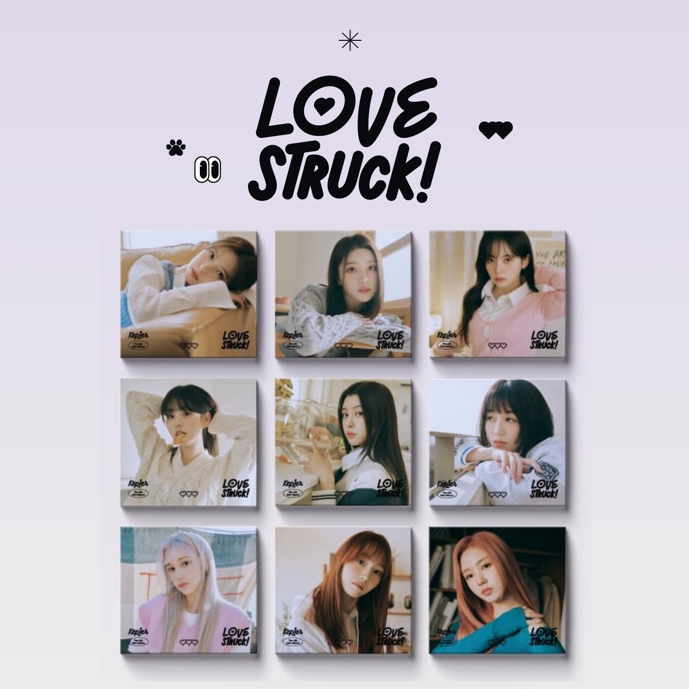 【ポスター付／新品未開封】Kep1er LOVESTRUCK! 4形態セット ポスター／未開封】Kep1er LOVESTRUCK! 4形態セット