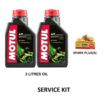 Service Kit For Hyosung GV 125 S Aquila Euro4 CBS 2018-2020 (Oil & Spark Plug)