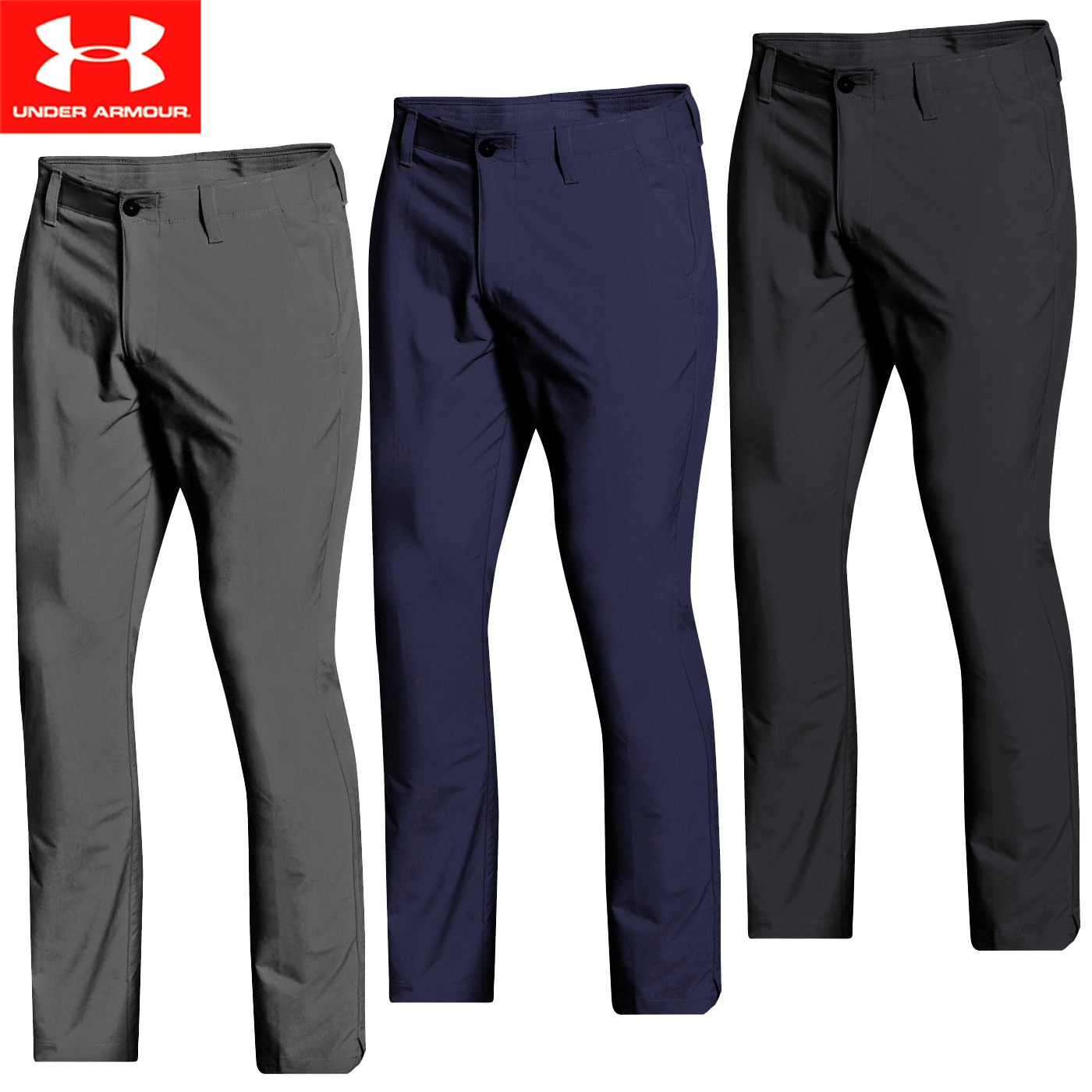 EU TECH MENS ATHLETIC FIT GOLF TROUSERS 