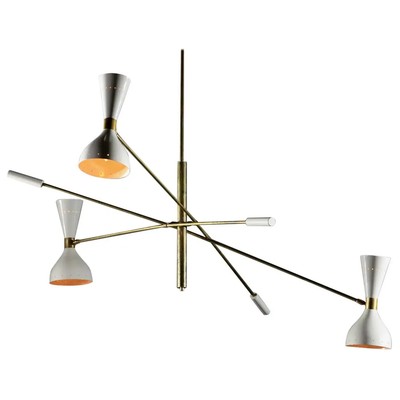 Modern Italian Chandelier ''Amalia'' in the Style of Stilnovo