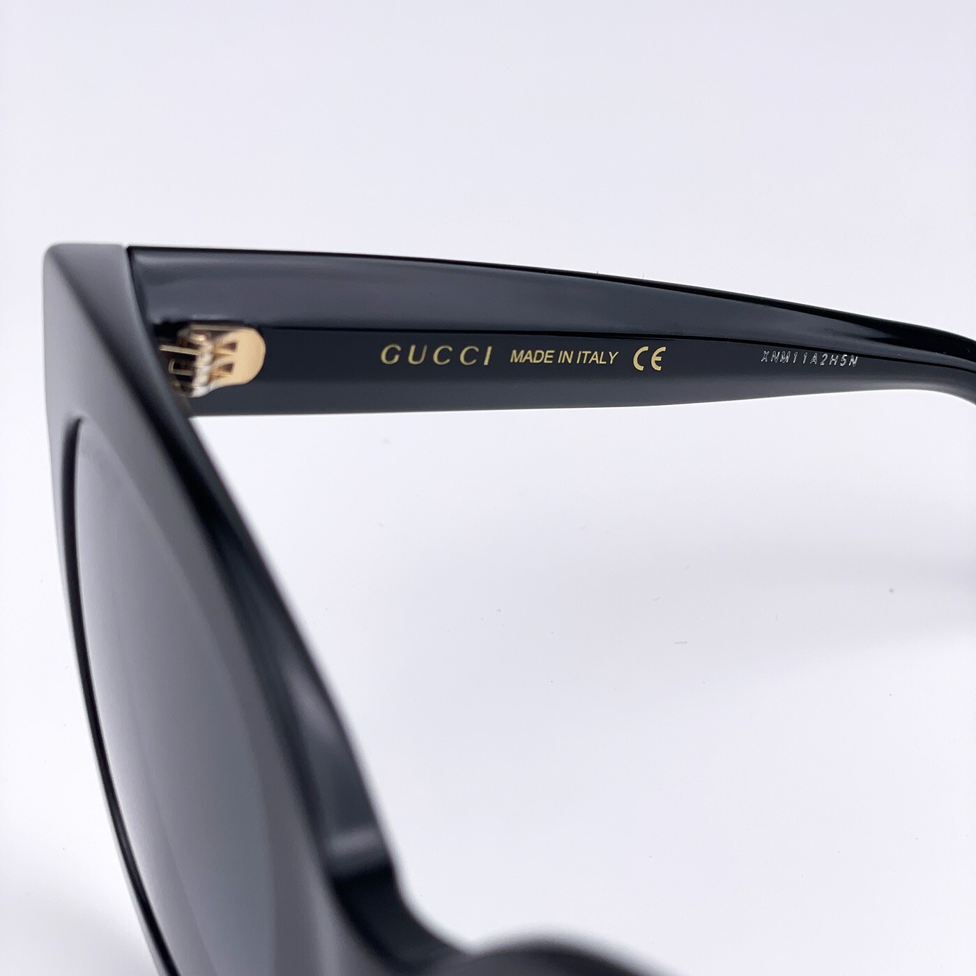 Pre-owned Gucci Gg0208s 001 Black Gray Mirrored Gradient Square Women Sunglasses 49mm