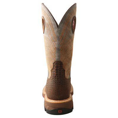 Pre-owned Twisted X Boots Twisted X Men's Nano Composite Safety Toe Work Boots Mxbn005 In Brown