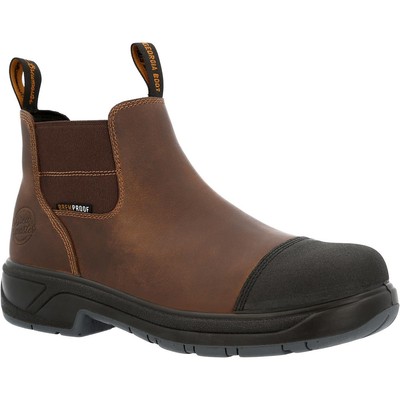 

Ботинки Georgia Boot Brewmaster Композитный носок Водонепроницаемый Челси, Black and brown, GB00496