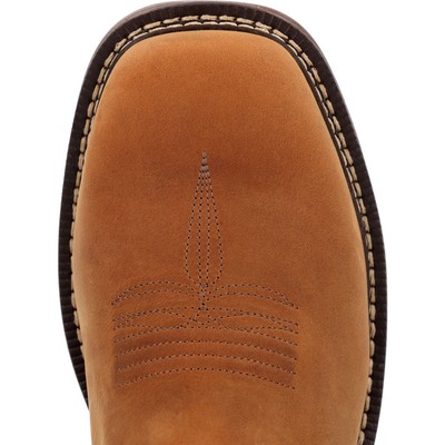 Pre-owned Georgia Boot Carbo-tec Flx Alloy Toe Waterproof Pull-on Work Boot In Brown