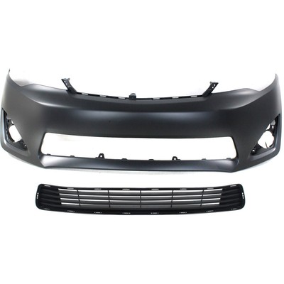 Cover Kit For 2012-2014 Toyota Camry Front With Bumper Grille Primed
