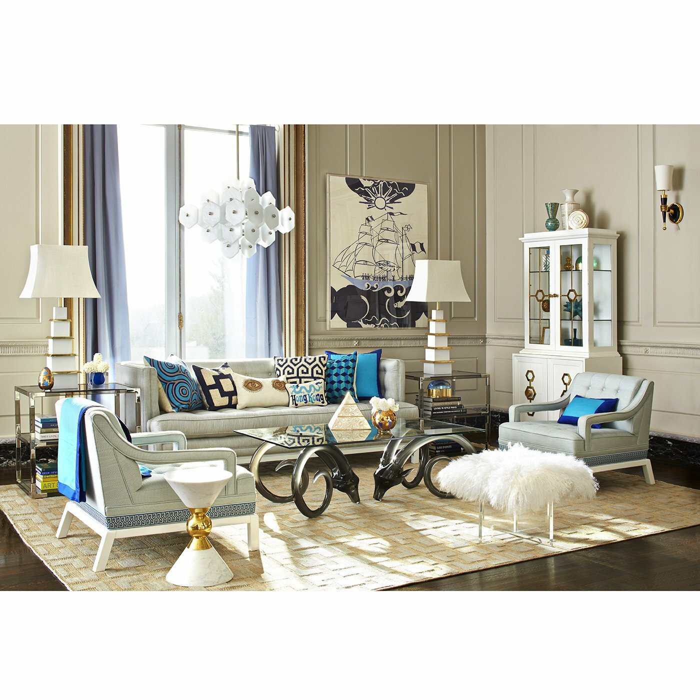 Jonathan Adler Siam Pillows (2) New