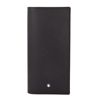 Pre-owned Montblanc Meisterstück Wallet 6 Cc In Black