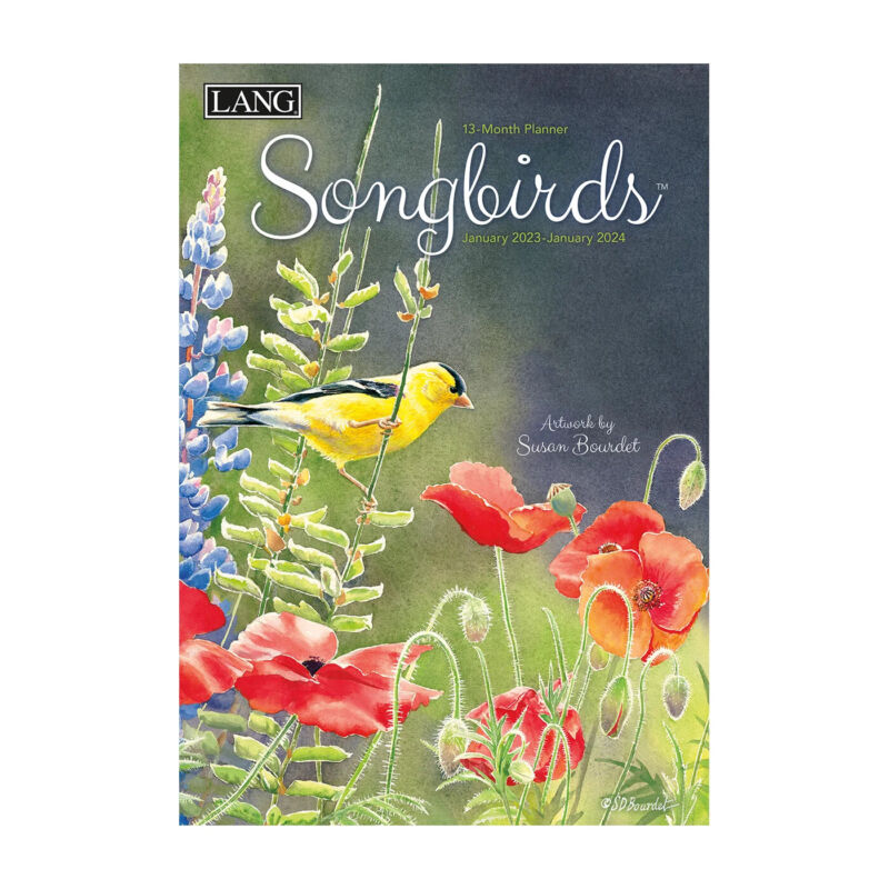 Lang Songbirds 2023 Monthly Planner W