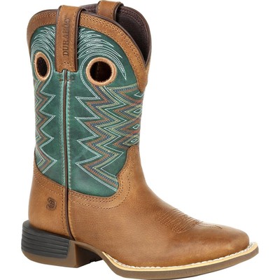 

Ботинки Durango Lil Rebel Pro Big Kids Teal в стиле вестерн, Wheat and tidal teal, DBT0224Y