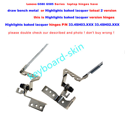 NEW for Lenovo G580 G580A G585 laptop Hinges A pair 33.4SH03