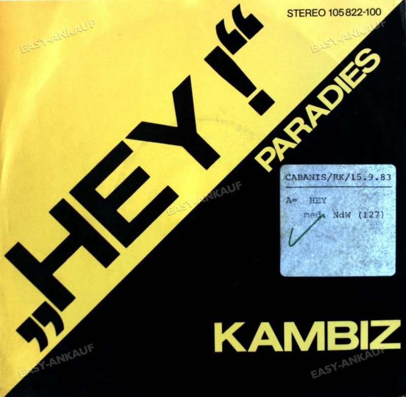 Kambiz - Hey! 7in 1983 (Vg/Vg) .