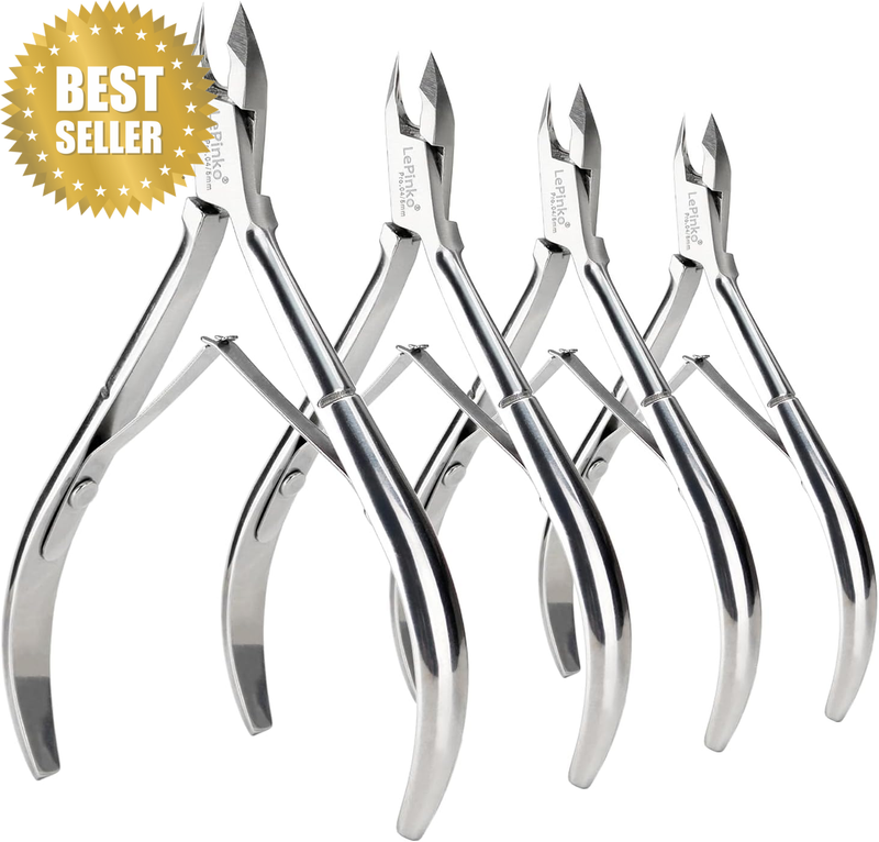 4 Packs Upgraded Cuticle Trimmer Kit, Sharp Dead Skin Clipper, Labor-Saving Cuti