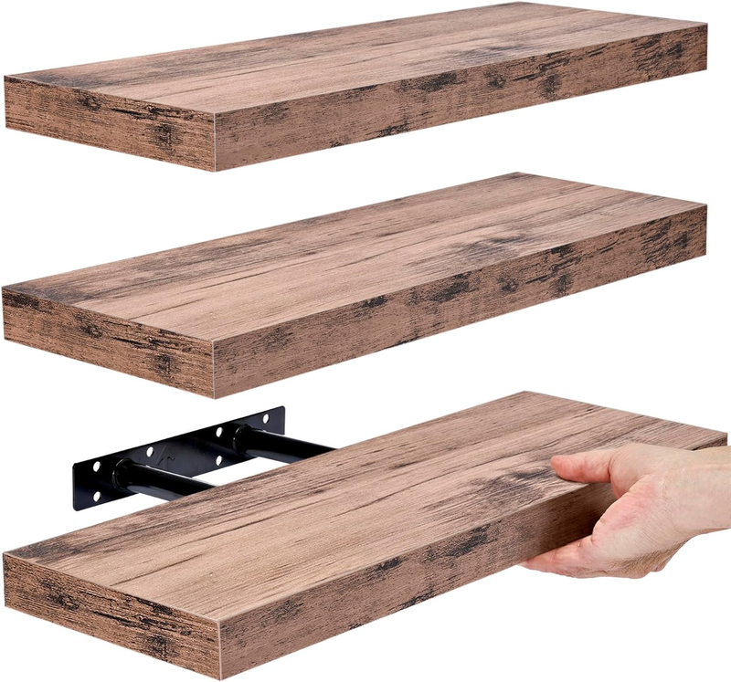 Floating Shelves for Wall, Bathroom Shelves Wall Mounted for Kitchen, Bedroom, B