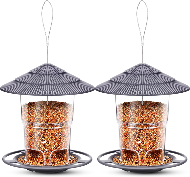 S For Outdoors,  Bird Feeder Outside Hanging, Squirrel Proof, Easy Cl